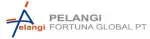 Pt pelangi fortuna global company icon